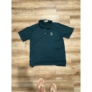 Pine Valley Fairway & Greene Dark Green Golf Shirt Polo 100% Cotton Large L